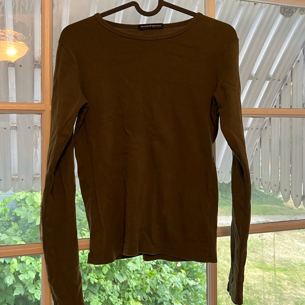 Green brandy Melville long sleeve